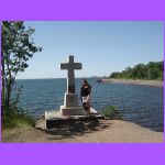 Kelley By Father Baraga Cross.jpg